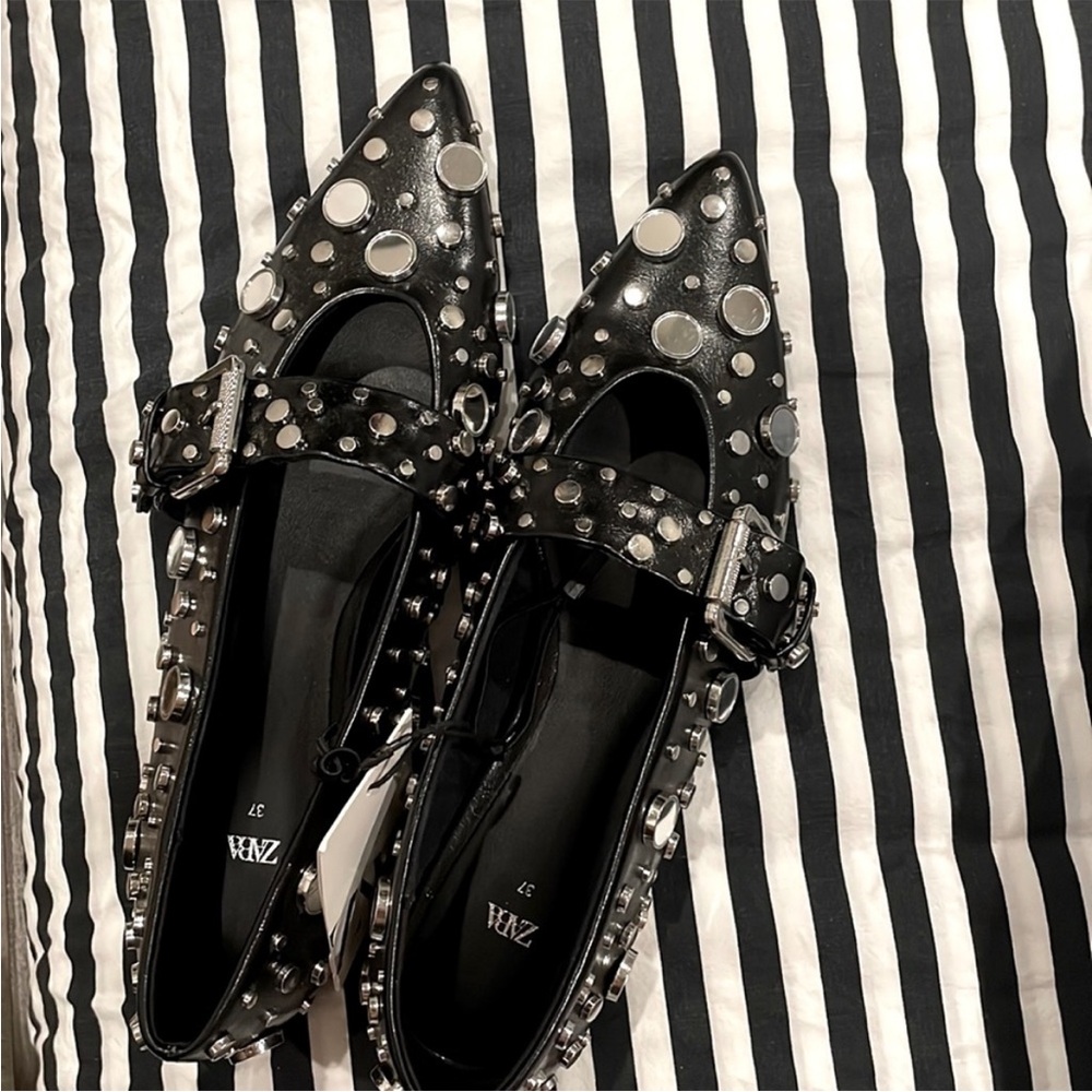 NWT Zara mirrored mary Janes - Picture 3 of 7